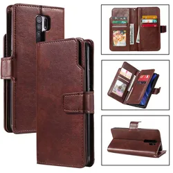 S24 S25 Ultra Leather Case For Samsung Galaxy S24 S23 S22 S21 S20 FE S 22 23 24 25 Plus Funda S7 Edge Cards Wallet Phone Cover