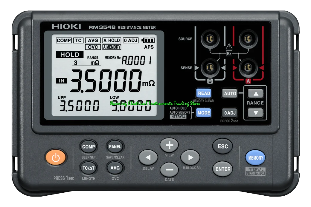 HIOKI RM3548 High-precision Portable Resistance Meter LOW Resistance Tester 3 mΩ to 3 MΩ,accuracy: ±0.020 %