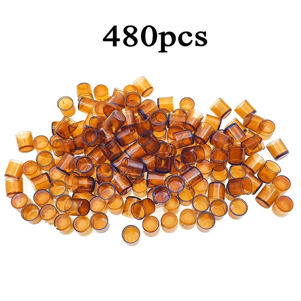 480PCS Queen Nicot Rearing System Brown Cell Cups Replacement High Accepted Installation A Breeze Plastic Beekeeping Supplies