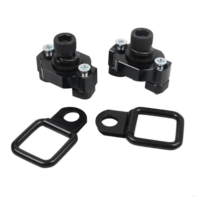 Mounting Block Cargo Tie Down 2/4 Pcs for UTV Use, Aluminum D-Loop Hardware with Repositionable Strap Points and Load Control