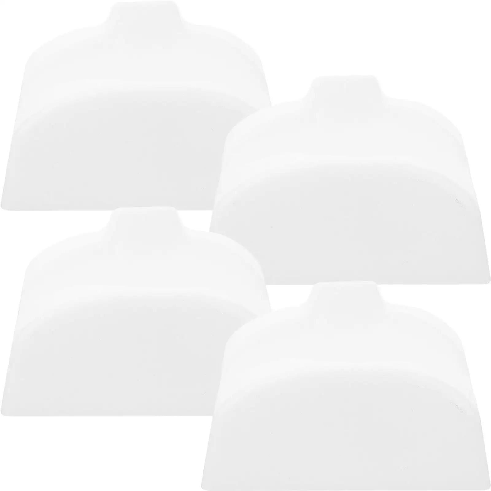 4pcs Ocarina Bracket 12-hole Plastic Stand Instrument Accessory White Resin Desk Instrument Holder Storage Rack