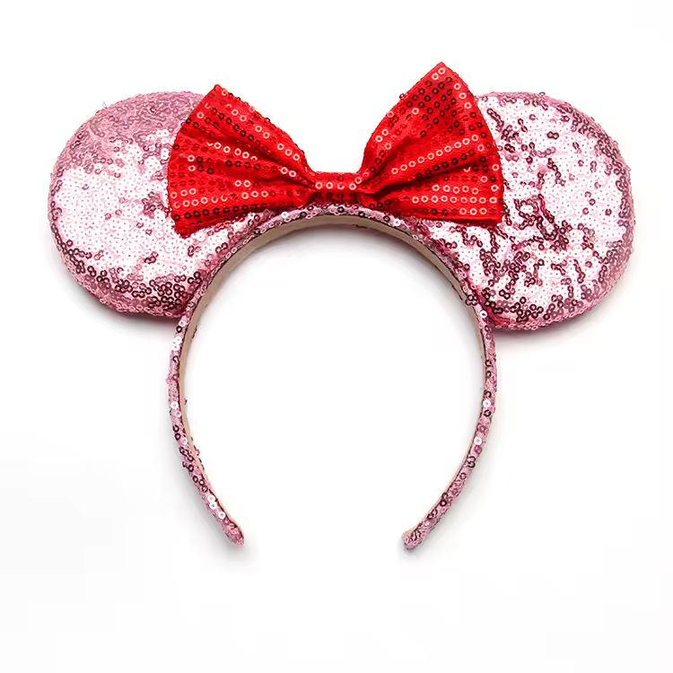 Mouse Headband Cartoon Ears Sequin Bows Hairband Party Cosplay Hair Accessories Children Adults Toys Gift - Image 27