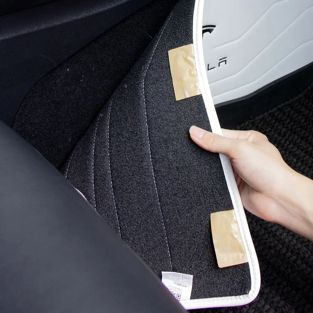 ل تسلا نموذج Y نابا الجلود الجانب الدفاع ركلة الوسادة 2024 نموذج 3 المرتفعات سيارة التحكم المركزي واقية وسادة للقدم الداخلية