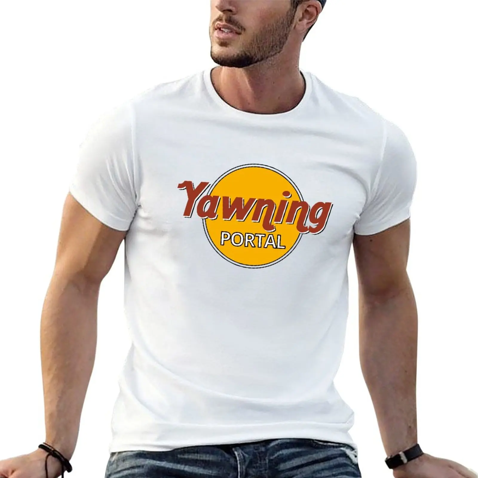 Yawning Portal T-Shirt cotton graphic tees man clothes men clothing