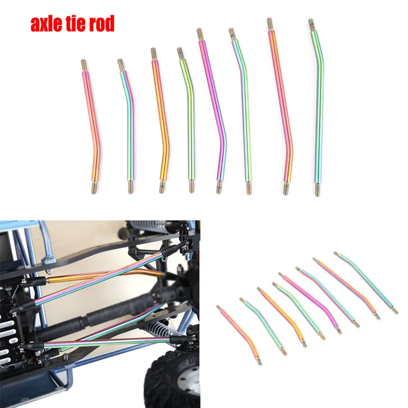 

Fantasy Color Stainless Steel Axle Upper and Lower Upgrade Tie Rods for 1/10 RC Crawler Car Traxxas TRX4 AXIAL SCX10 RC4WD D90