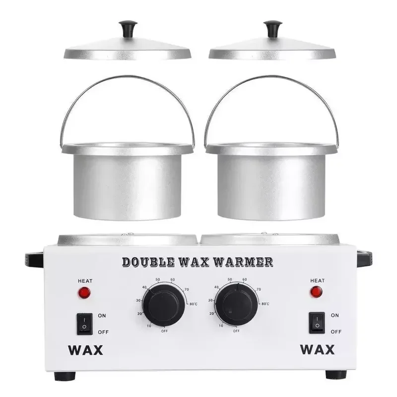 Double Wax Pot Heater Hair Removal Machine 2024 New Hot Selling Wax Melting Device For Salon Home Use Professional Beauty