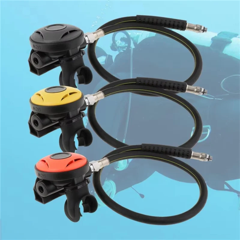 ABFU-Scuba Diving Regolatore di secondo stadio Regolatore di fase con tubo flessibile Forniture subacquee per immersioni Snorkeling Diver Forniture B