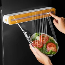 plastic wrap dispenser With Cutter Storage Box Aluminum Foil Stretch Film Cutter Kitchen Accessories