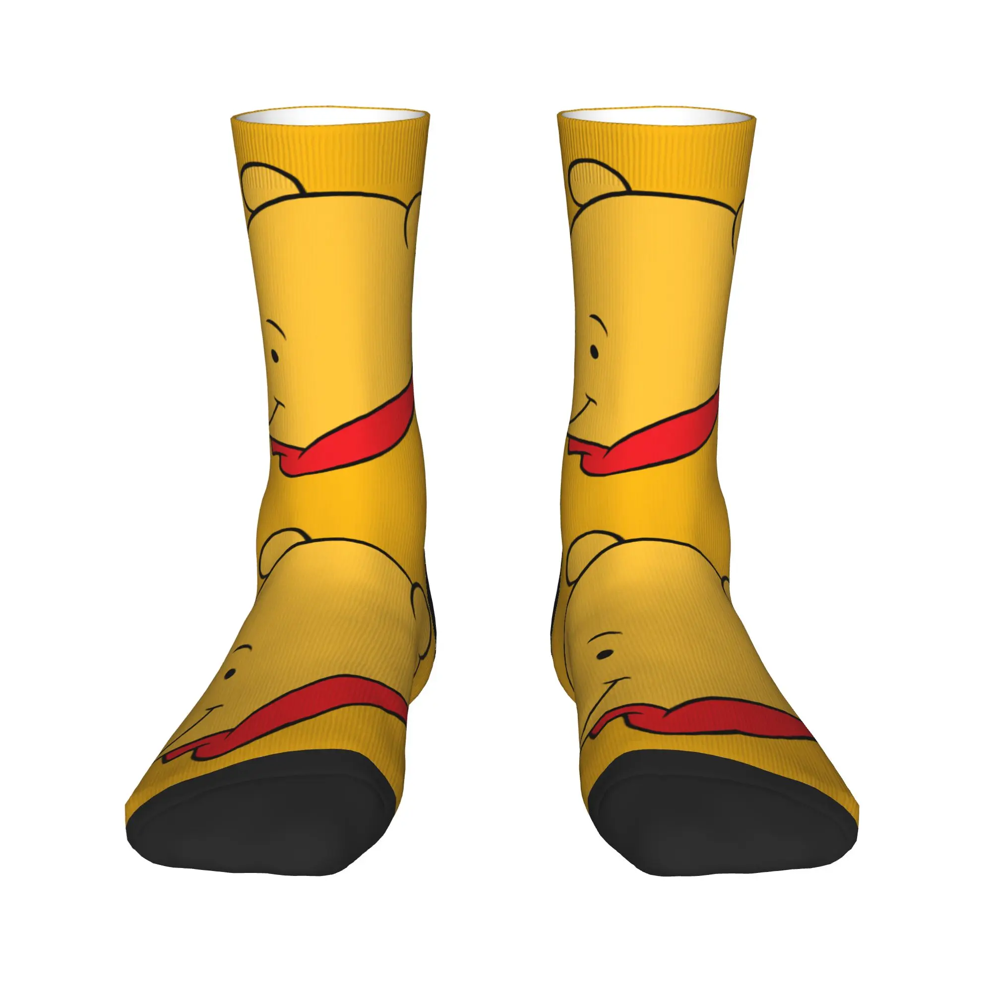 

Animation Cartoon Winnie The Pooh Men's Crew Socks Unisex Fashion 3D Printed Dress Socks