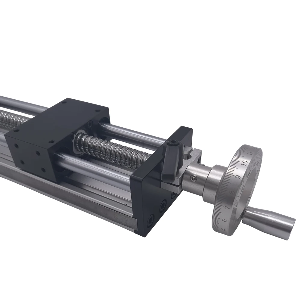 Imagem -04 - Guia Linear Volante para Bancada de Trabalho Tabela Deslizante Manual Cnc Tabela Saw Stroke Ballsscrew Sfu1204 1605 1610 100500 mm