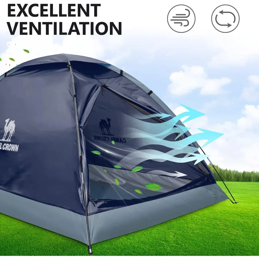 خيام للتخييم 2 3 4 5 شخص التخييم قبة خيمة مقاوم للماء واسعة خفيفة الوزن المحمولة الظهر خيمة للتخييم في الهواء الطلق #4