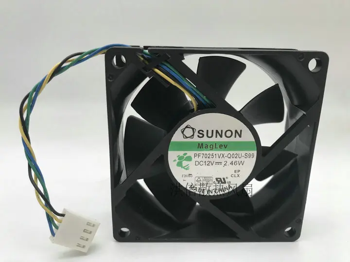 

SUNON PF70251VX-Q02U-S99 DC 12V 2.46W 70x70x25mm 4-Wire 70MM Cooling Fan
