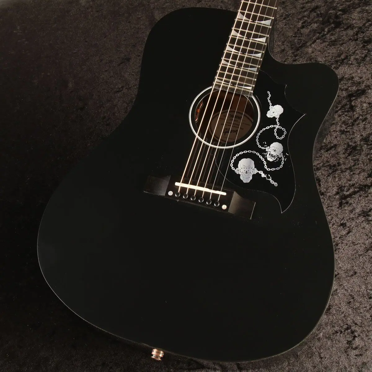 Dave Mustaine Songwriter Ebony Acoustic Guitar