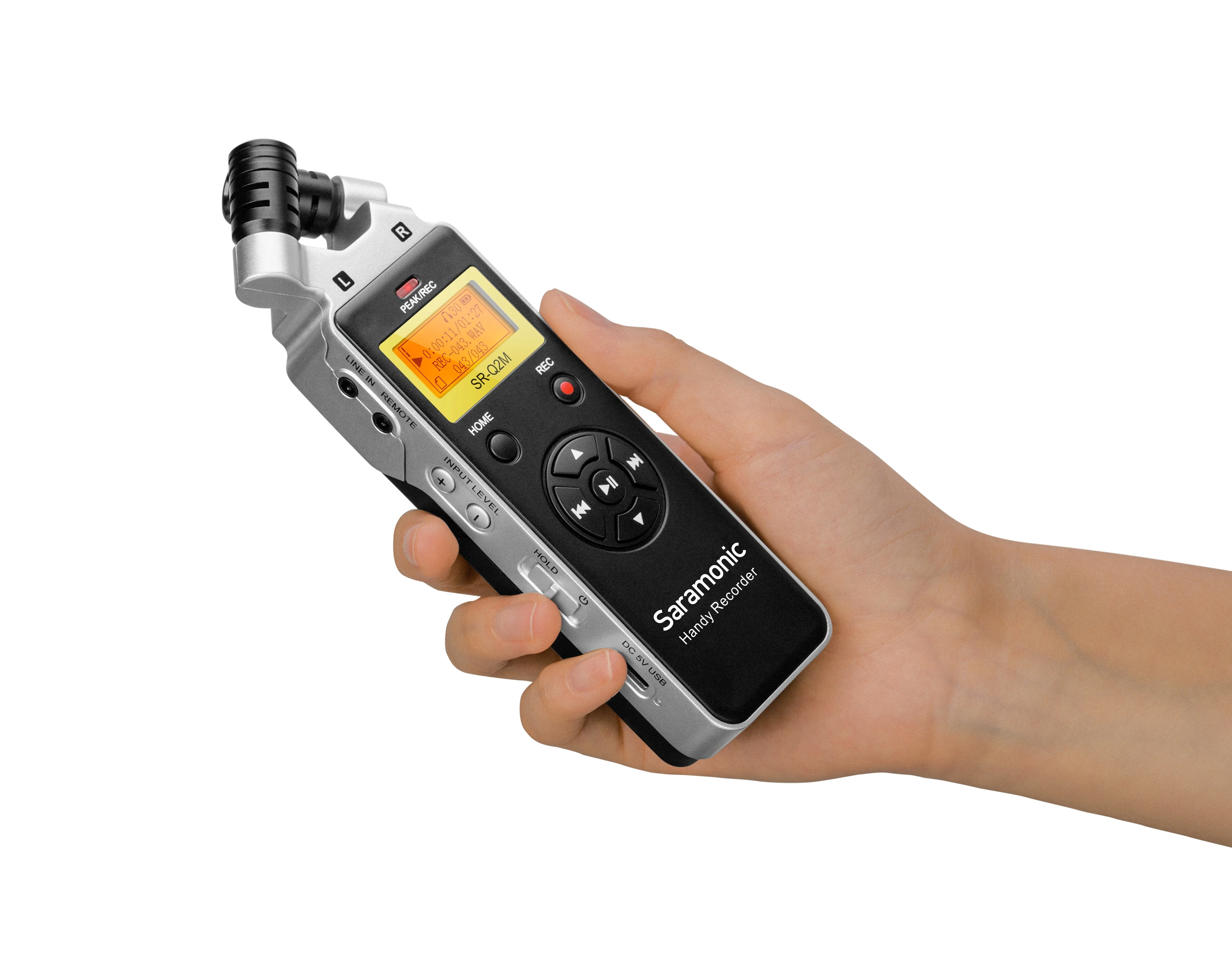 SR-Q2 Handheld Audiorecorder Met Stereo X/Y Condensatormicrofoons