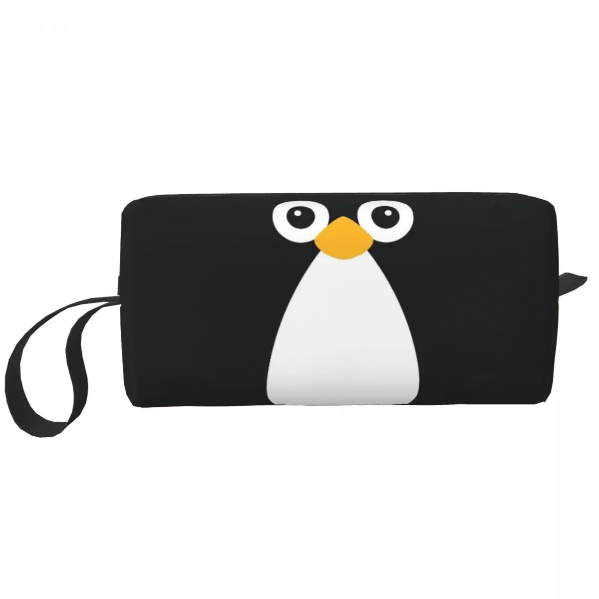 Estojos de lápis pinguim para meninos e meninas, grande capacidade caneta sacos, caixa de caneta, bolsa de lápis para estudantes, papelaria maquiagem saco, vetor, bonito