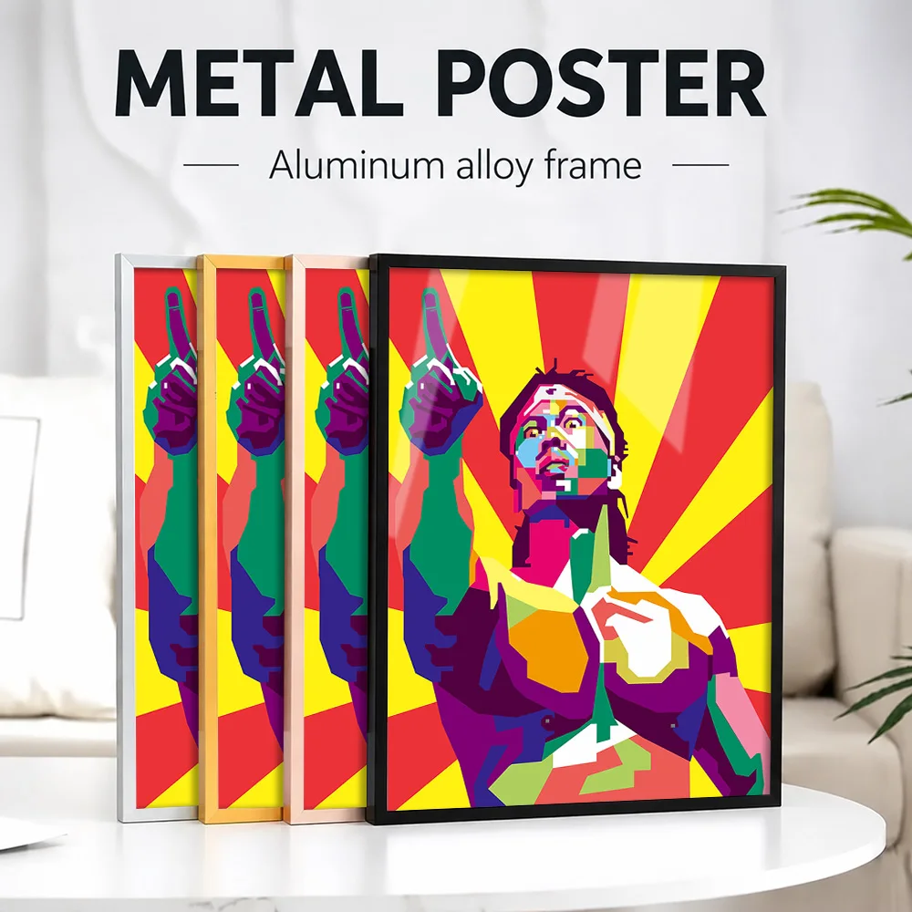 Bolo Yeung Action Movie Framed Aluminum Metal Poster Customized Photo Screen Style Wall Art For Lounge And Office Director Gift