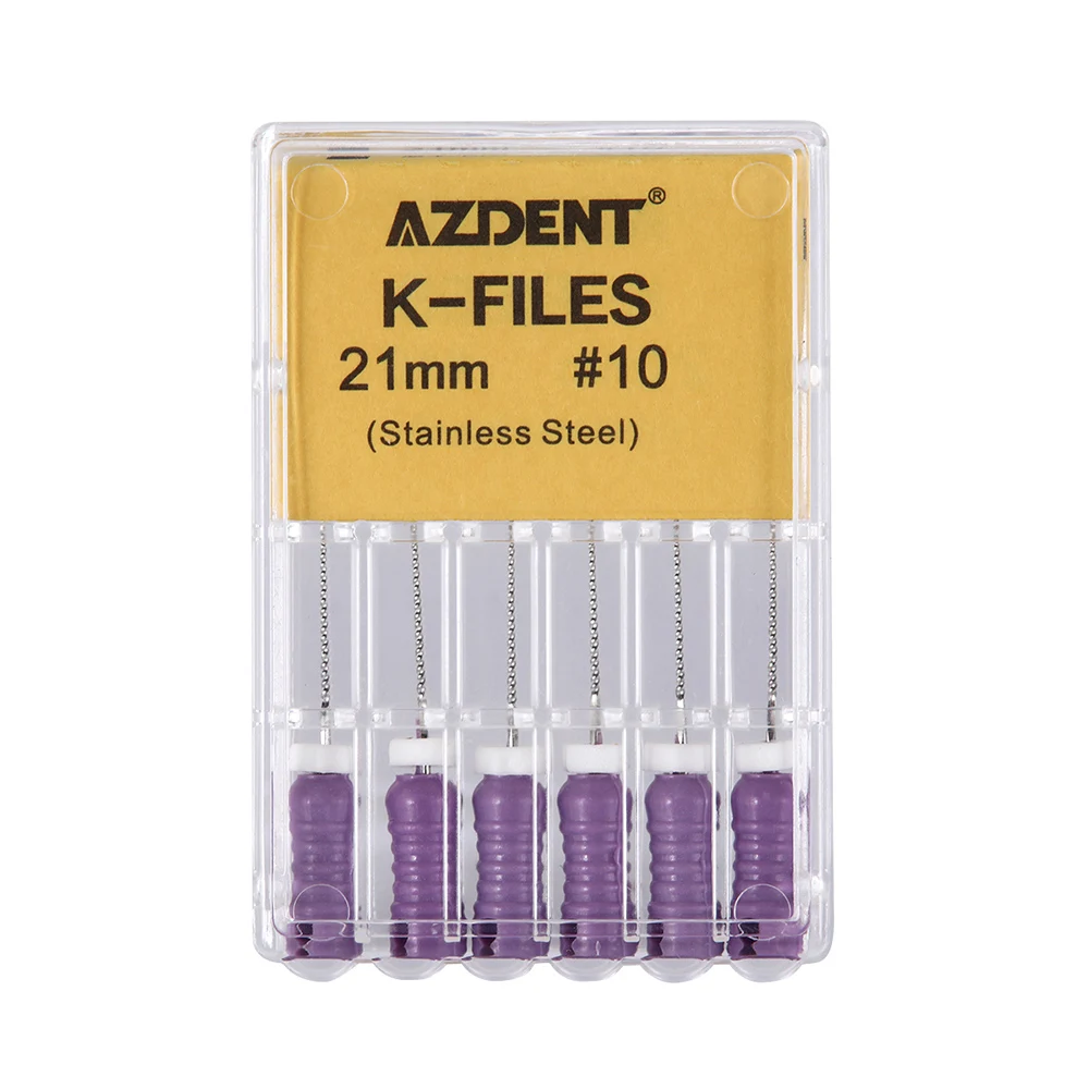 AZDENT 6 ピース/箱歯科ハンド使用 K ファイル 21/25/31 ミリメートル