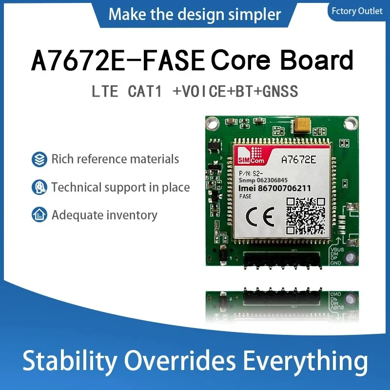 A7672E-FASE Core Board/PCIE/USB Dongle Support Data+GNSS+Voice for LTE 4G 1pcs