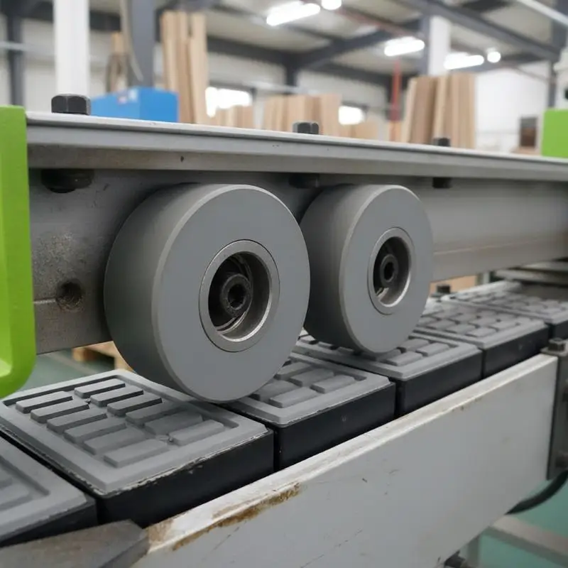 Press Wheel for Edge Banding Machine Bearing Fitted Long Lasting Replacement for Feeding Conveyor Industrial Workshop