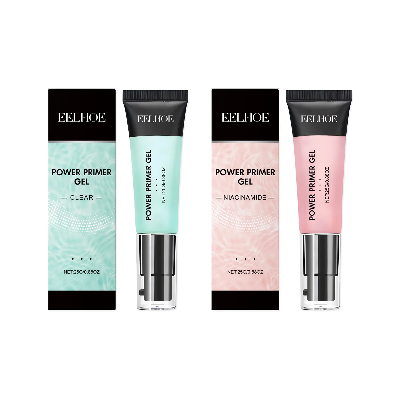 EELHOE Hyaluronic Acid Face Primer Under Foundation Lasting Brightening Face Hydration Nicotinamide Invisible Pore Primer Makeup