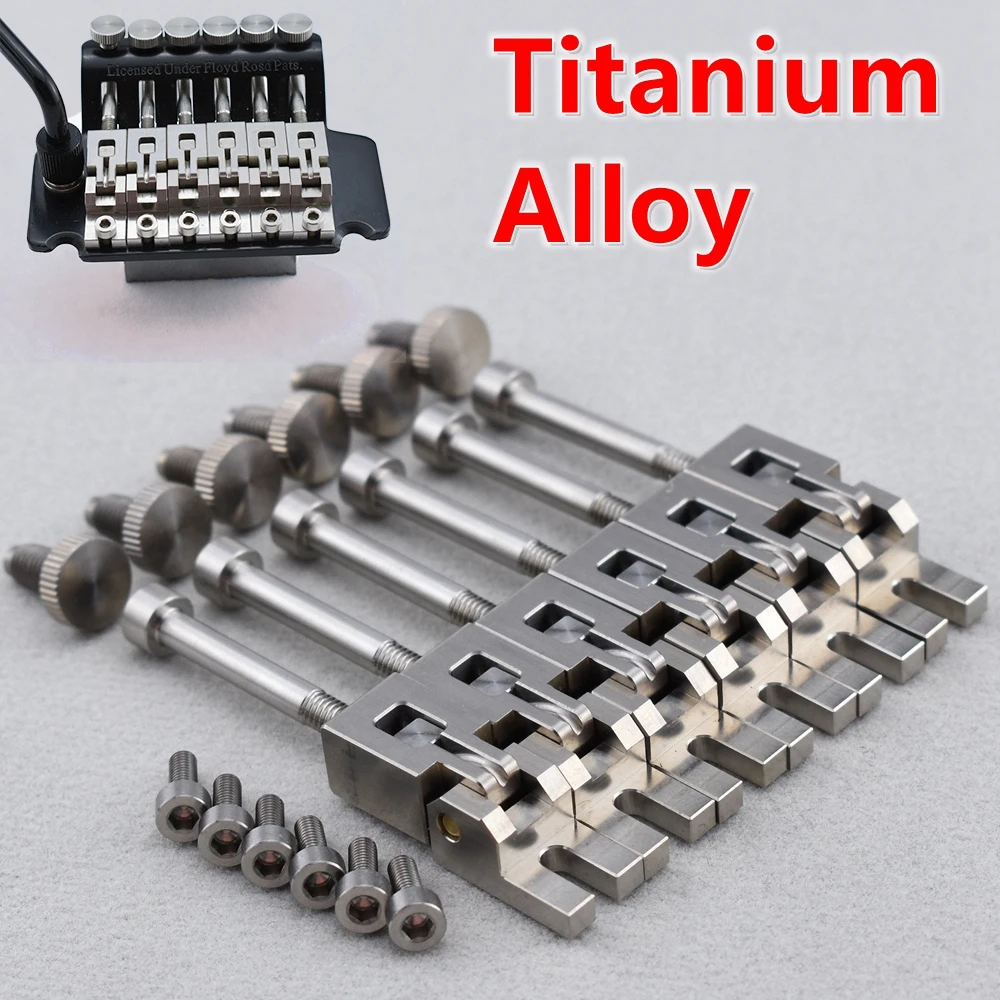 I Set Titanium Alloy Guitar Bridge Saddle For FR Tremolo System Bridge -  JP(Origin)