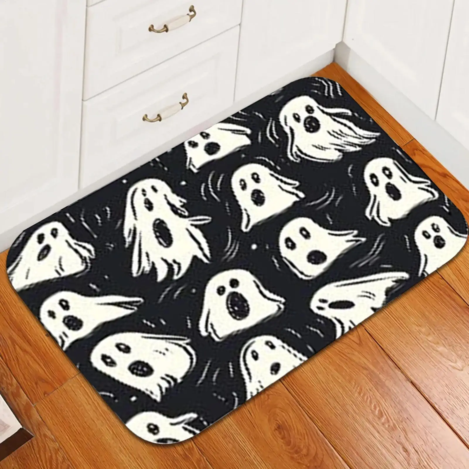 

Занавески для душа на Хэллоуин, жуткие занавески с призраками для ванной комнаты, моющиеся в машине, страшные украшения на Хэллоуин для аренды бизнеса