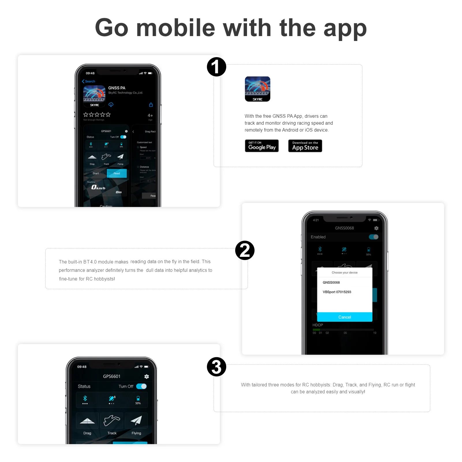 محلل الأداء SKYRC GNSS GSM020 لطائرة هليكوبتر RC لطائرة السباق بدون طيار FPV قياس القوة G/السرعة القصوى #6