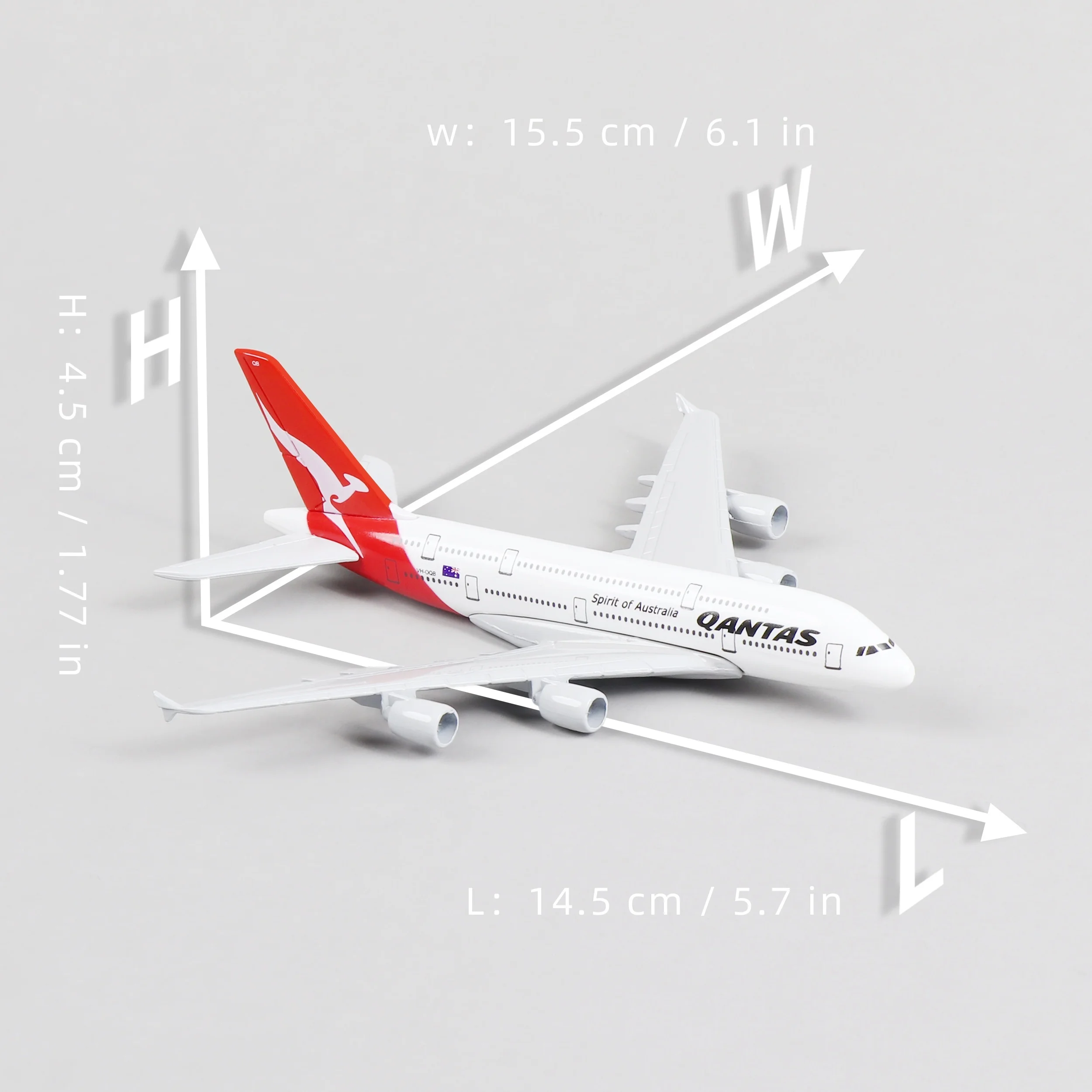 Airbus A380 Airplane Model Toys Qantas Airways 1:400 Metal DieCast Sky Jumbo Airliner Model For Collectibles And Gifts