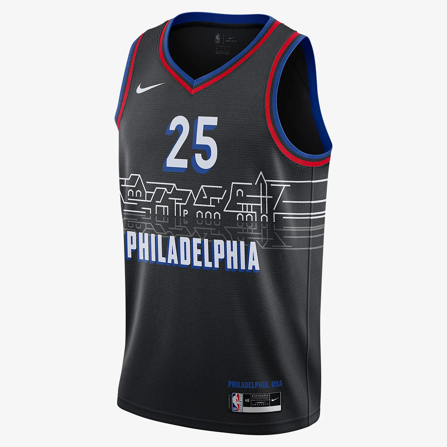 

Nike Genuine NBA Philadelphia 76ers Simmons Men's #25 Jersey CN1771-015