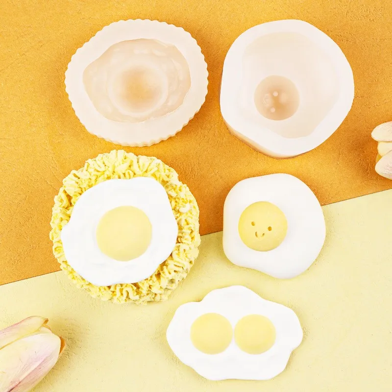 DIY Simulated Food Silicone Mold 3D Noodle Egg Candle Candle Epoxy Resin Molds Handmade Crafts Aromatherapy Making Accessories