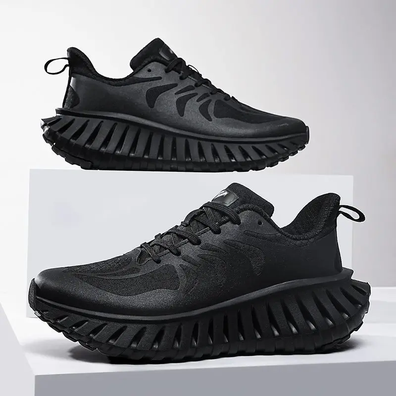 

High Quality Running Shoes Man Breathable Mens Athletic Shoe for Walking New Trend Black Sports and Leisure Shoe Men