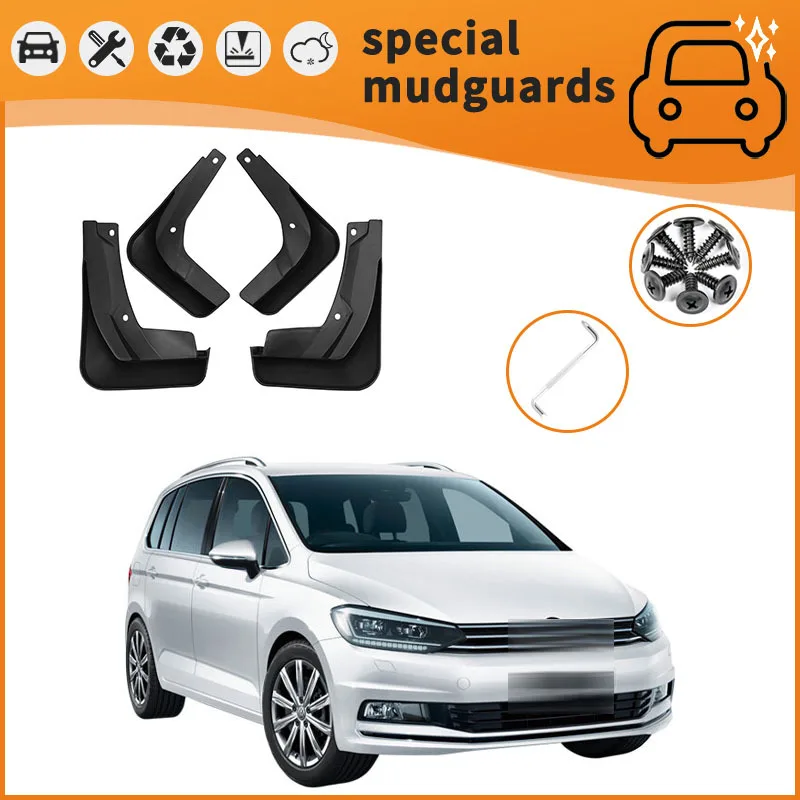 

For 16-21 Volkswagen Touran models Mudguards Fender Mudflaps Front Rear Flares Splash Guards Cover Car Accessorie