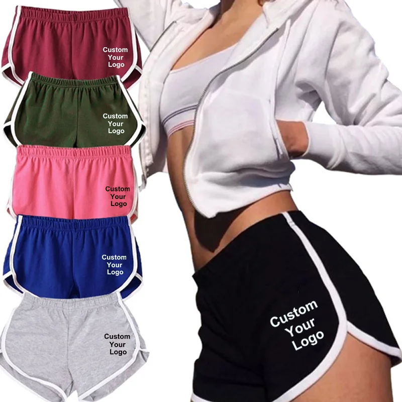 Women Yoga Fitness Custom Your Logo Shorts Sport Soft Quick-dry Gym Yoga Athletic Beach Shorts Running Workout Yoga