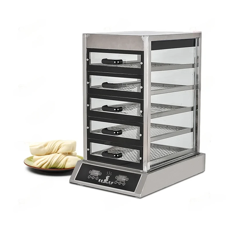 Rapid Heating Chine Bun Accurate Temperature Control Commercial Stainls Steel Tle/floor Smer