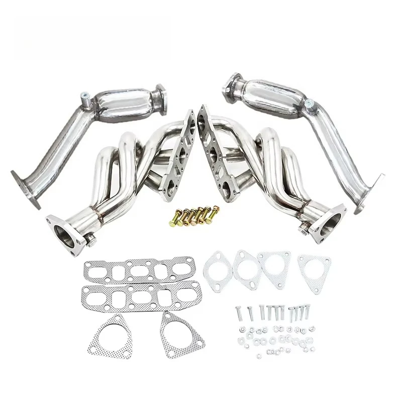 Exhaust Test Pipe & Header with Resonated for Nissan 03-06 350Z Z33 G35 V35 VQ35DE