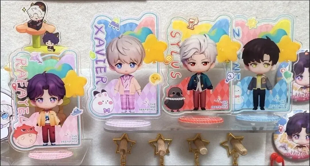 Anime Sylus Love and Deepspace Zayne Rafayel Xavier Q Edition Acrylic Standing Board  Sign Cospaly Cartoon