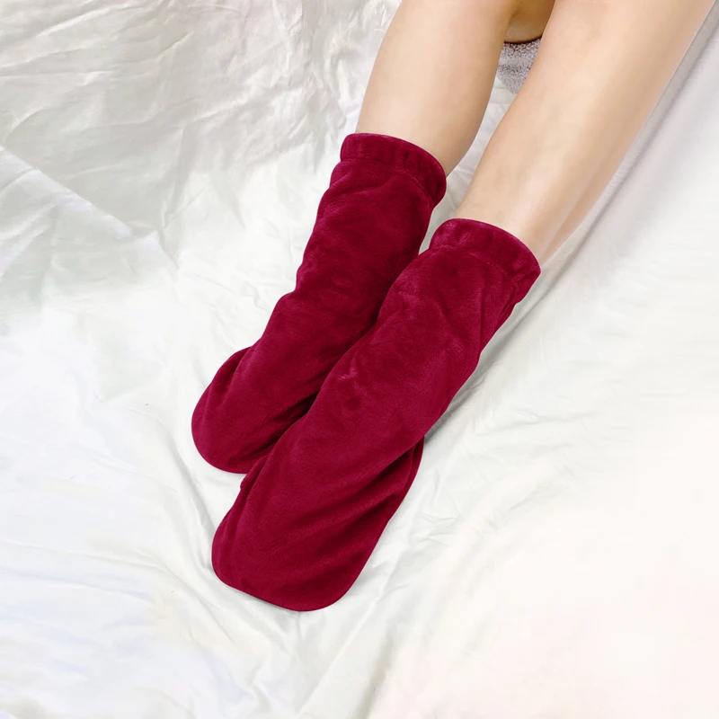 Winter Sleep Socks  Thermal Warm Plush Socks  Fleece Floor Socks   Women's Socks  Men's Tube Socks Bedroom Slipper