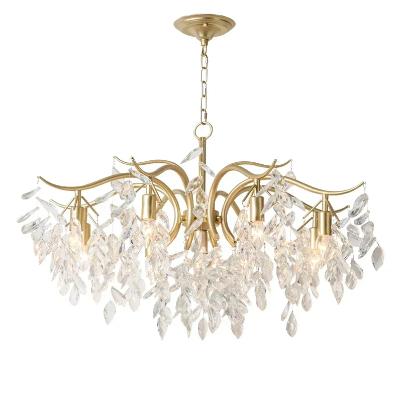 

Nordic LED Crystal Chandeliers Pendant Lustre Chandelier Luxury Lighting Kitchen Dining Living Room Bedroom Decoration