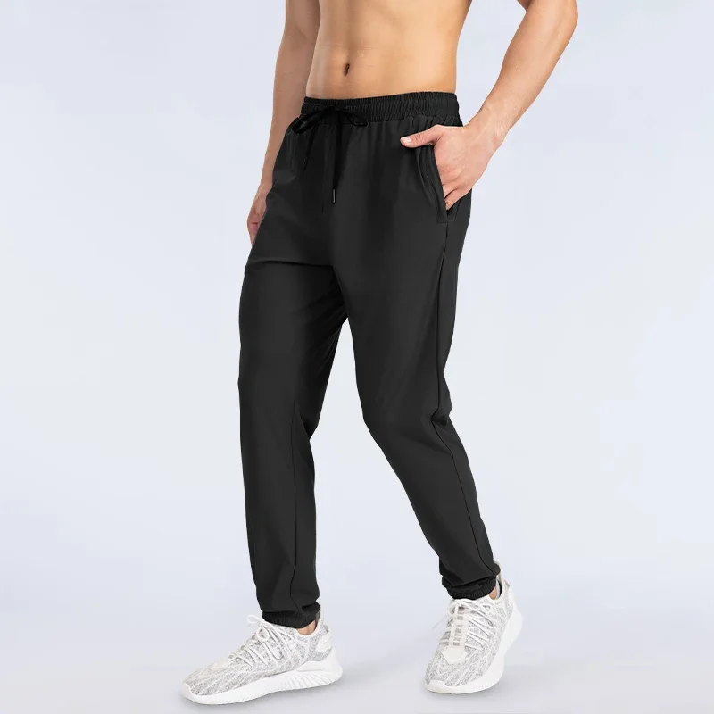 

New men's sports ice silk quick-drying pants, loose and thin outdoor training running casual trousers