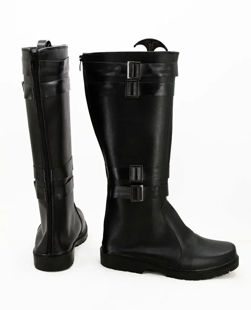 Movie Kylo Ren Cosplay Boots The Force Awakens Kylo Ren Prop Boots Halloween Carnival Cosplay PU Leather Shoes