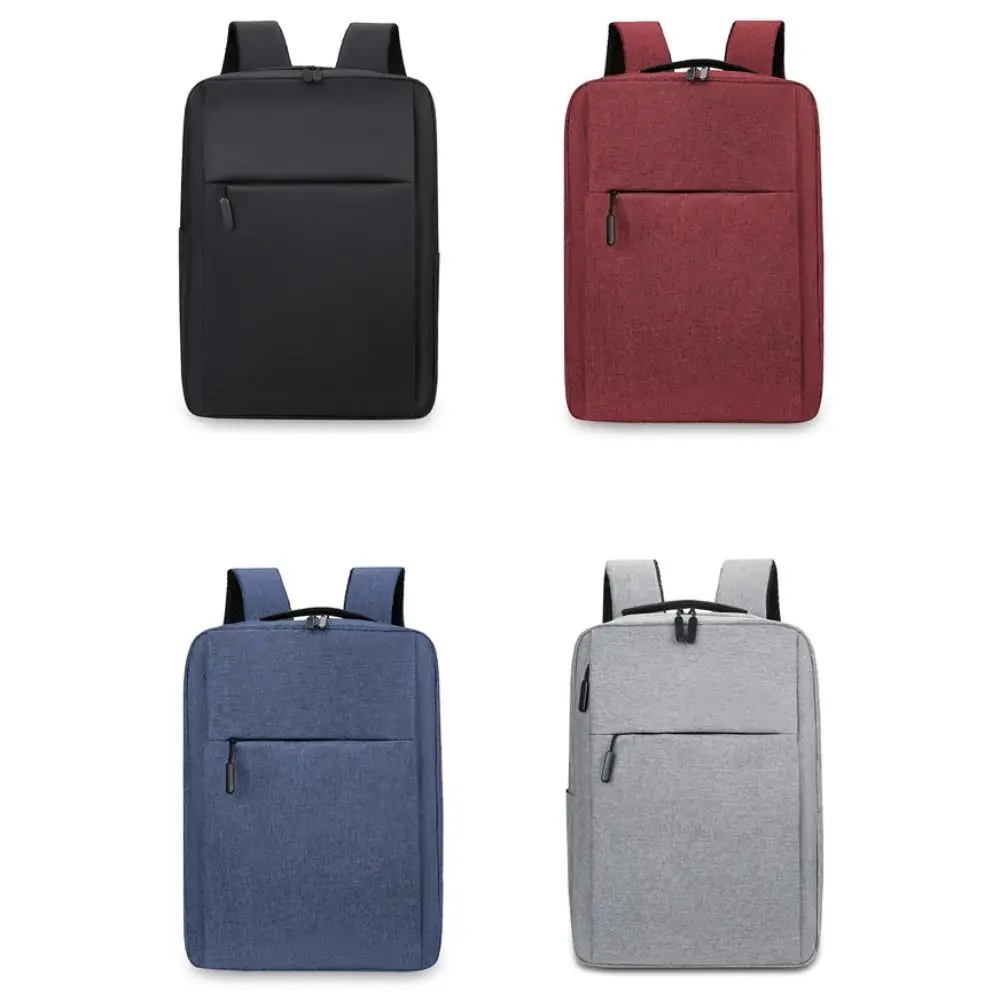 Mochila versátil de tela Oxford para estudiantes, morral de negocios lavable de 15,6 pulgadas, color negro, gris, azul y rojo, Unisex