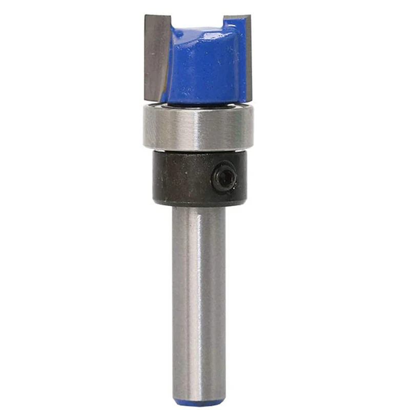 Easy Use 3Pcs 1/4 Inch Shank Flush Trim Router Bits Pattern Template Router Bit Set Woodworking Top Bearing Milling Tools
