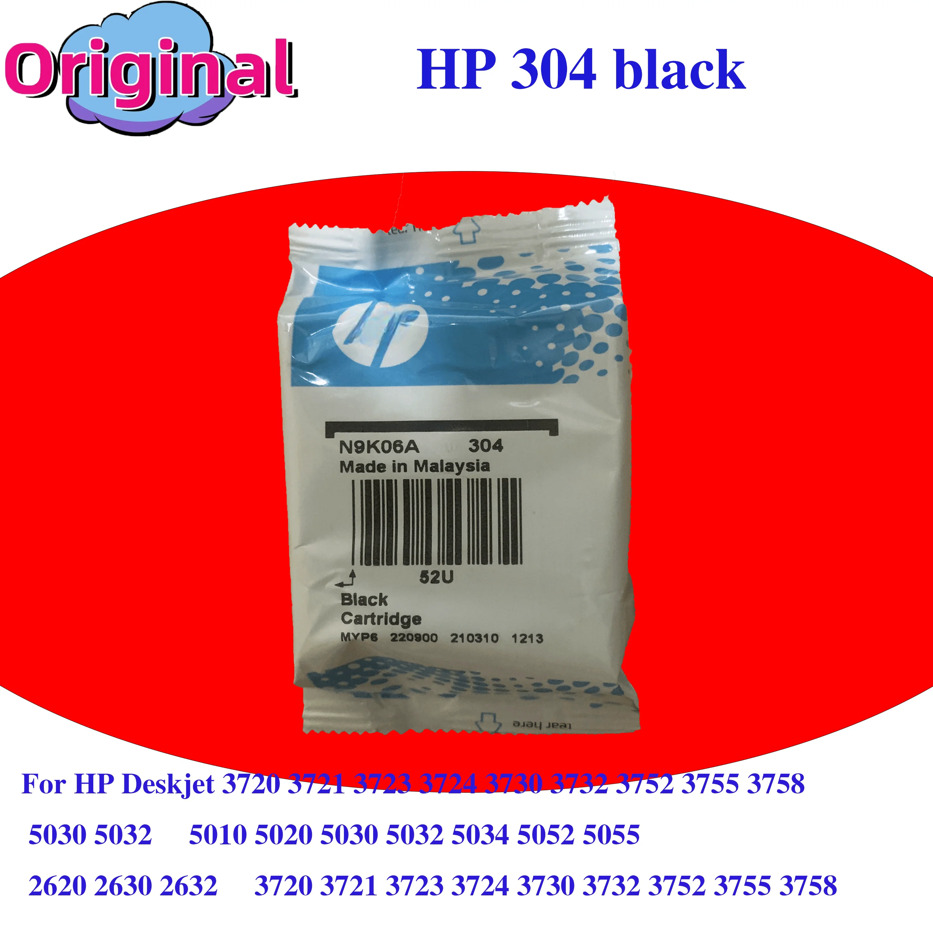 304 XL Ink Cartriddge  For HP 304 HP304 XL Deskjet Envy 2620 2630 2632 5030 5020 5032 3720 3730 5010 Printer