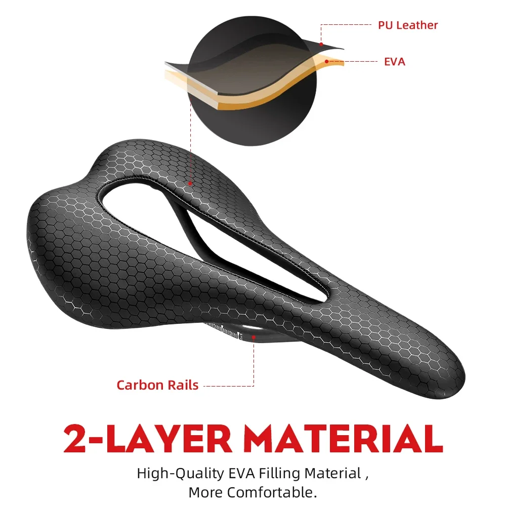 JAWBONE Ultralight Full Carbon Bike Saddle 7D Racing Bicycle Seating Cushion Rail 7*9 MTB Road Gravel Racing Seat Cycling Parts