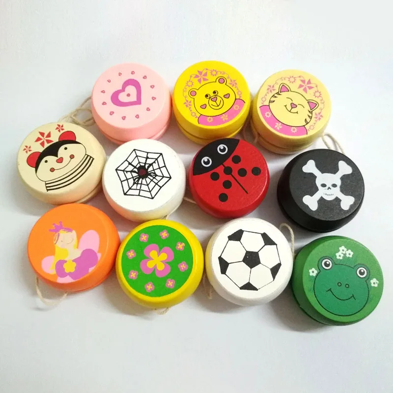 Yoyo-Bola de YO-YO de madera, juguetes clásicos de Yoyo, diseño creativo de personalidad, juguetes de construcción, regalo para niños