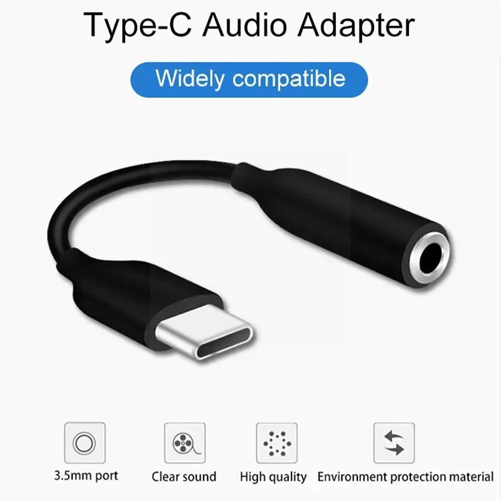 1 X Type C To 3.5mm Audio Cable Type C To 3 5 Mm Jack Headphone Adapter Usb C To 3.5mm Jack Aux Cable for Samsung 