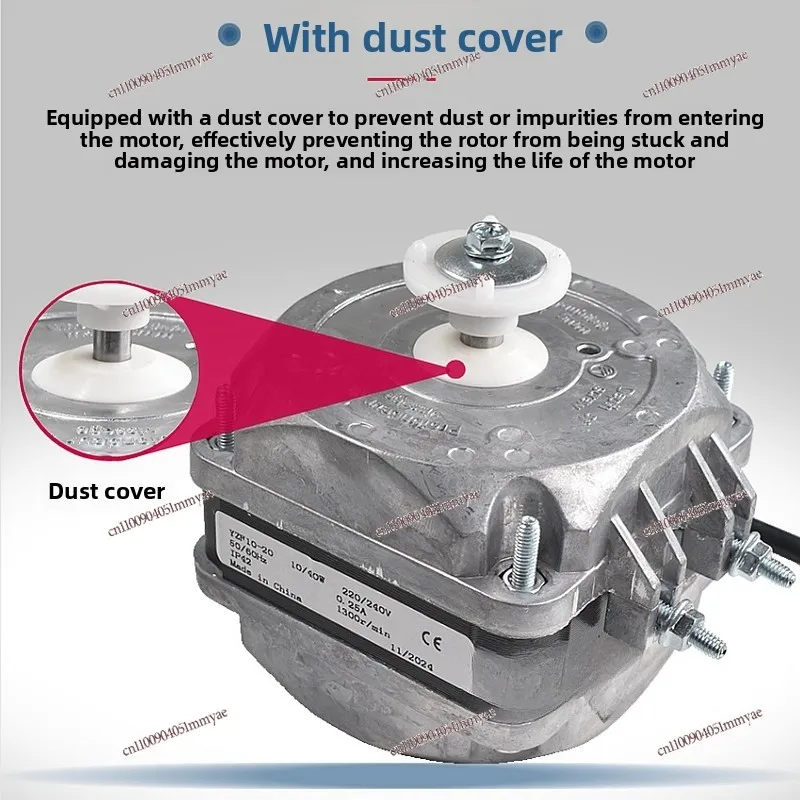 Pure Copper Double Ball Bearing Freezer Cooling  Motor Household Refrigerator Fan Freezer Condenser Cover Extremely Asynchronous