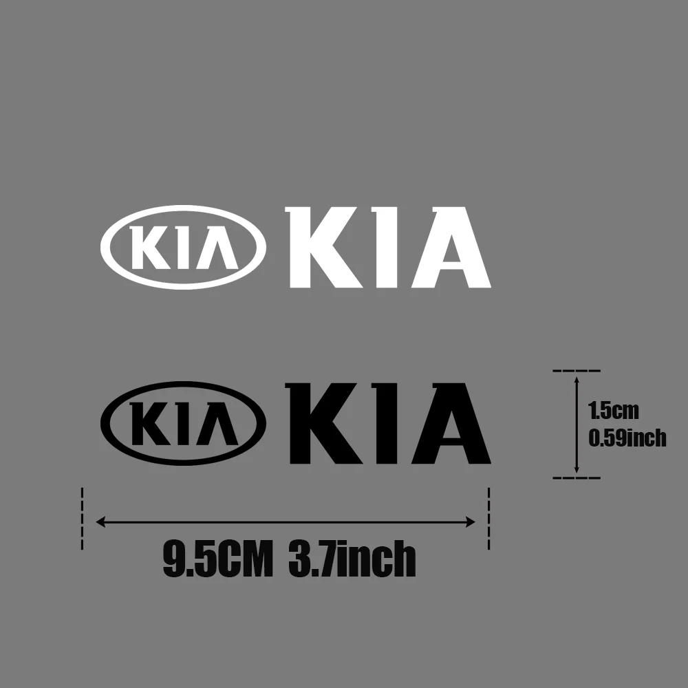 4 قطعة شعار سيارة PVC الجانب الجسم غطاء خزان الوقود شعار الجذع ملصق اكسسوارات لكيا سبورتاج ريو Ceed Morning K5 بيكانتو سورينتو #6