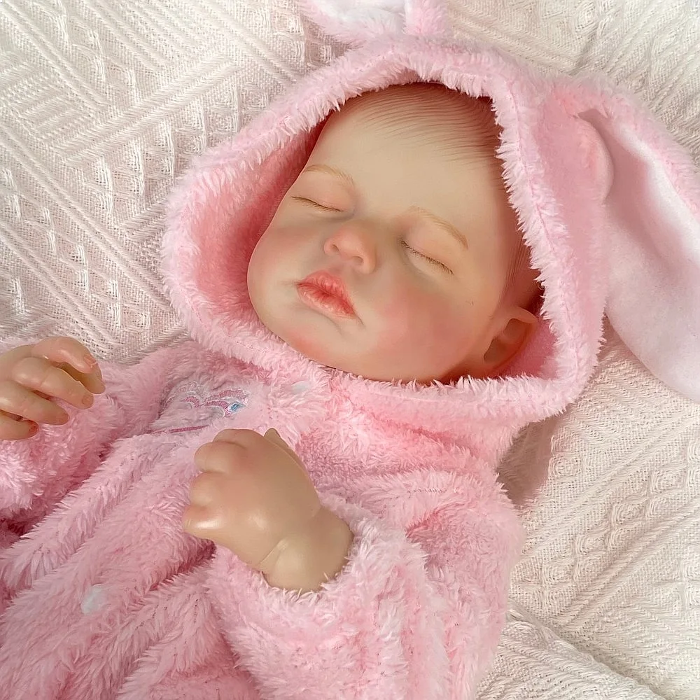Cross-Border Hot Sale 50cm Reborn Baby Doll Silicone Soft Touch Educational Toy Gift