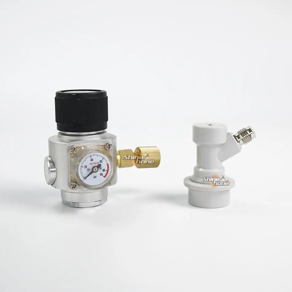 Regulator Compact CO2 Injector,0-150psi, Premium Regulated CO2 Charger Kit